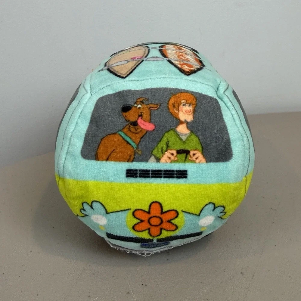 Bark Scooby Doo Dog Toy Mystery Machine Van Blue Green Plush